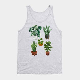 Modern House Plants in Pots Collection Tank Top